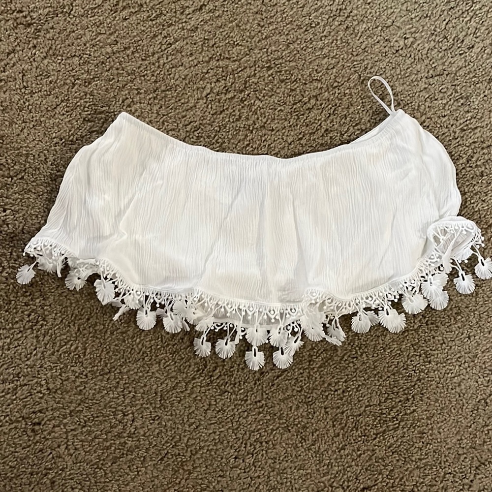 White crop top